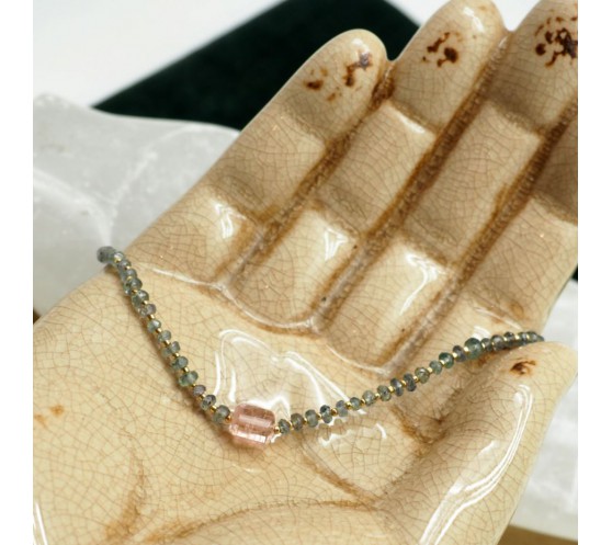 PINE SMELL - COLLIER TOURMALINE ROSE...