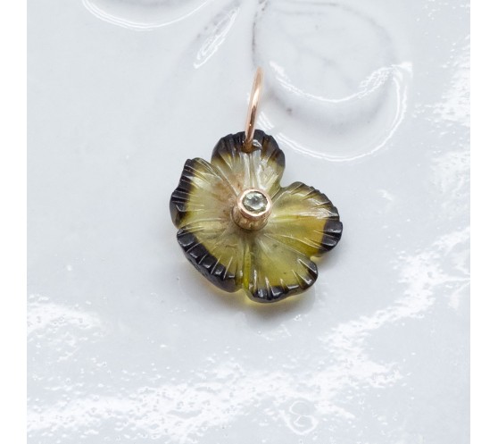 JOHRI - PENDENTIF FLEUR TOURMALINE 2