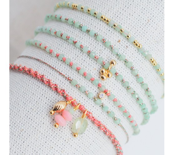 WILLOW - BRACELET FIL CORAIL AU CHOIX...