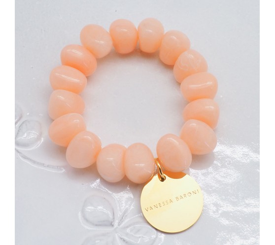 STONE FLEX BRACELET - PEACH SORBET