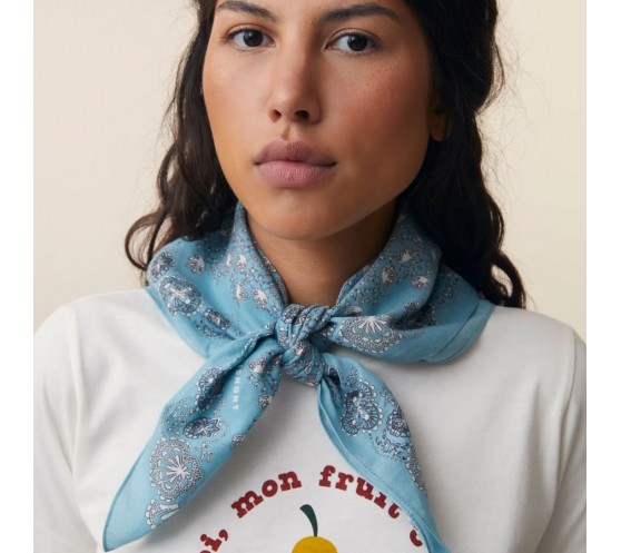 FOULARD EN COTON - 675 - CLOUD