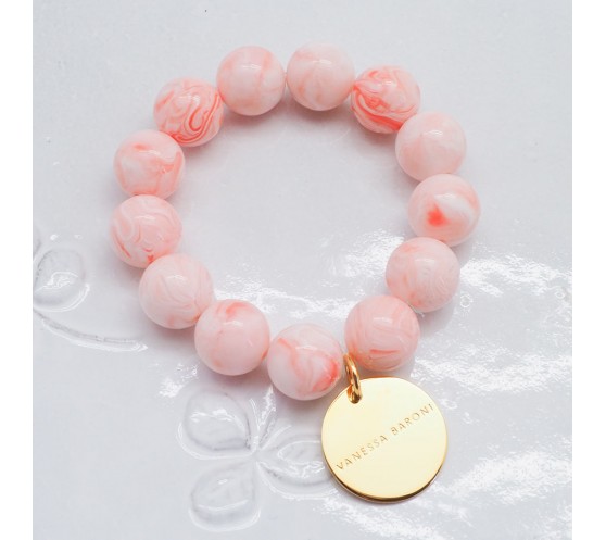BEADS FLEX BRACELET - BUBBLE GUM TWIST