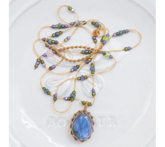 COLLIER TIBETAIN LONG - BIO LEMON N°1020