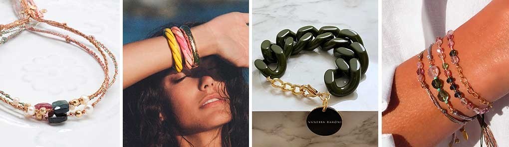 Bracelets plaqués or & pierres semi-précieuses pour femme | By Johanne
